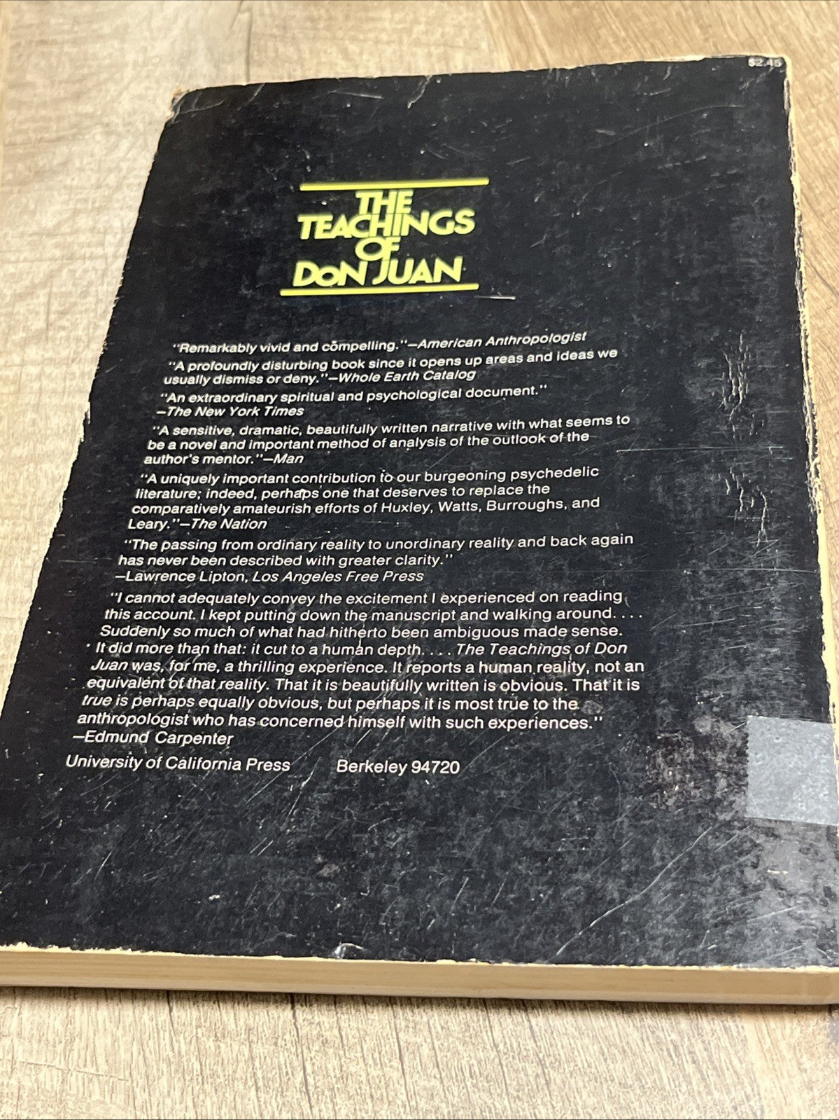 Teachings of Don Juan : A Yaqui Way of Knowledge by Carlos Castañeda 1972