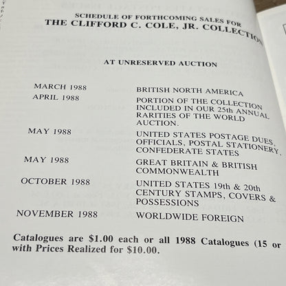 Robert A. Siegel Auction, Clifford C. Cole, Jr. Collection of U.S. Postage #639