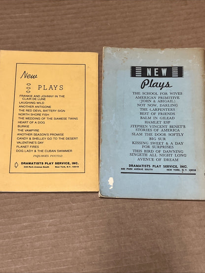 Dramatists  Play Service Lot of 2 Arsenic & Old Lace & The Dinning Room 1969 /82
