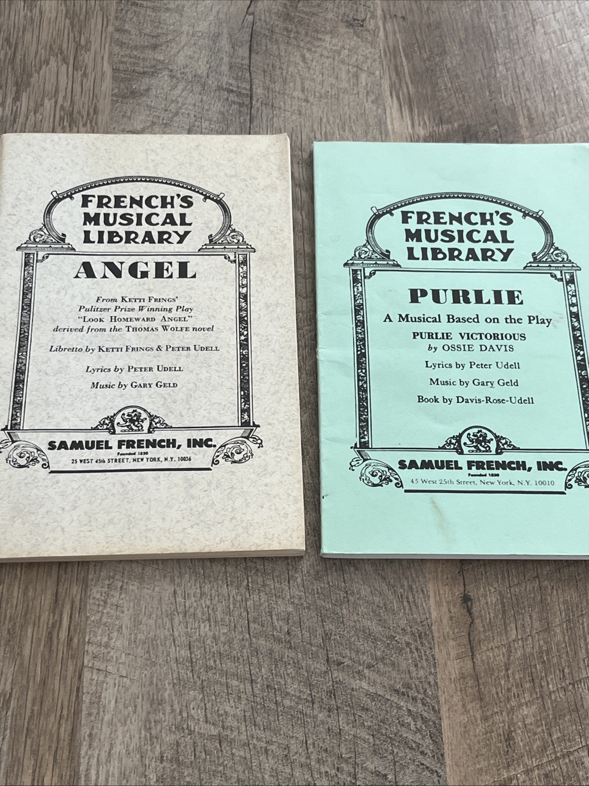ANGEL and PURLIE Victorious Ossie Davis & Udell/Geld/ French's Musical Library/