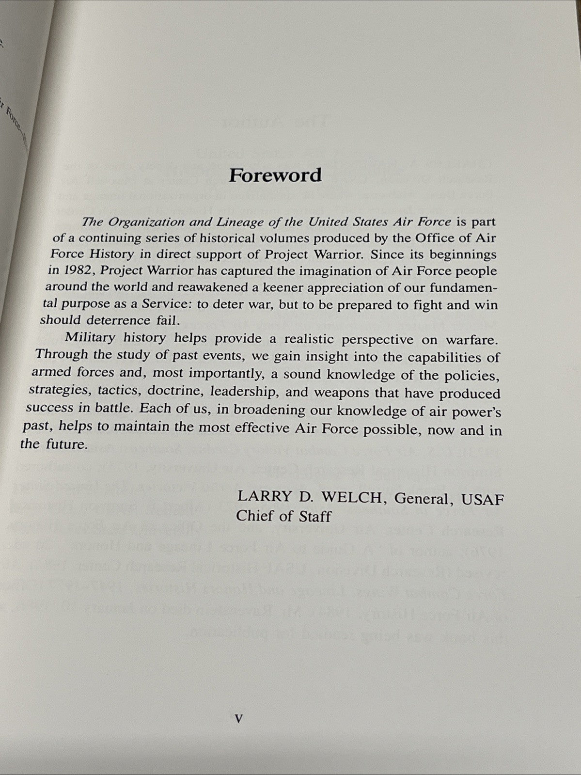 The Organization and Lineage of the United States Air Force by Charles A. Ravens