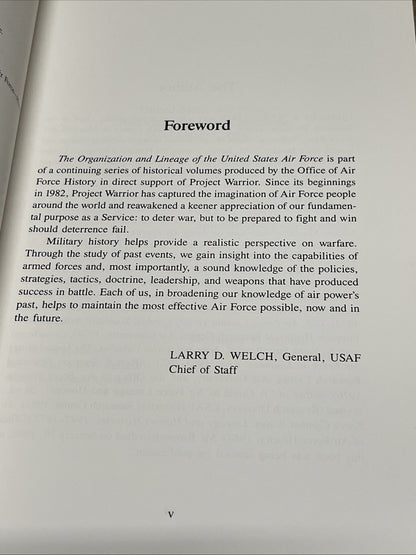 The Organization and Lineage of the United States Air Force by Charles A. Ravens
