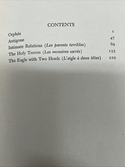 Jean Cocteau 5 PLAYS A Mermaid Dramabook Sixth Edition 1967