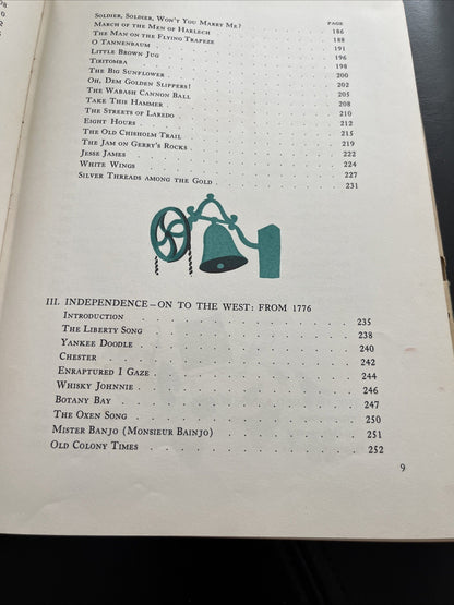 Fireside Book American Songs Folk Music Book Piano Guitar Chords Arrangement