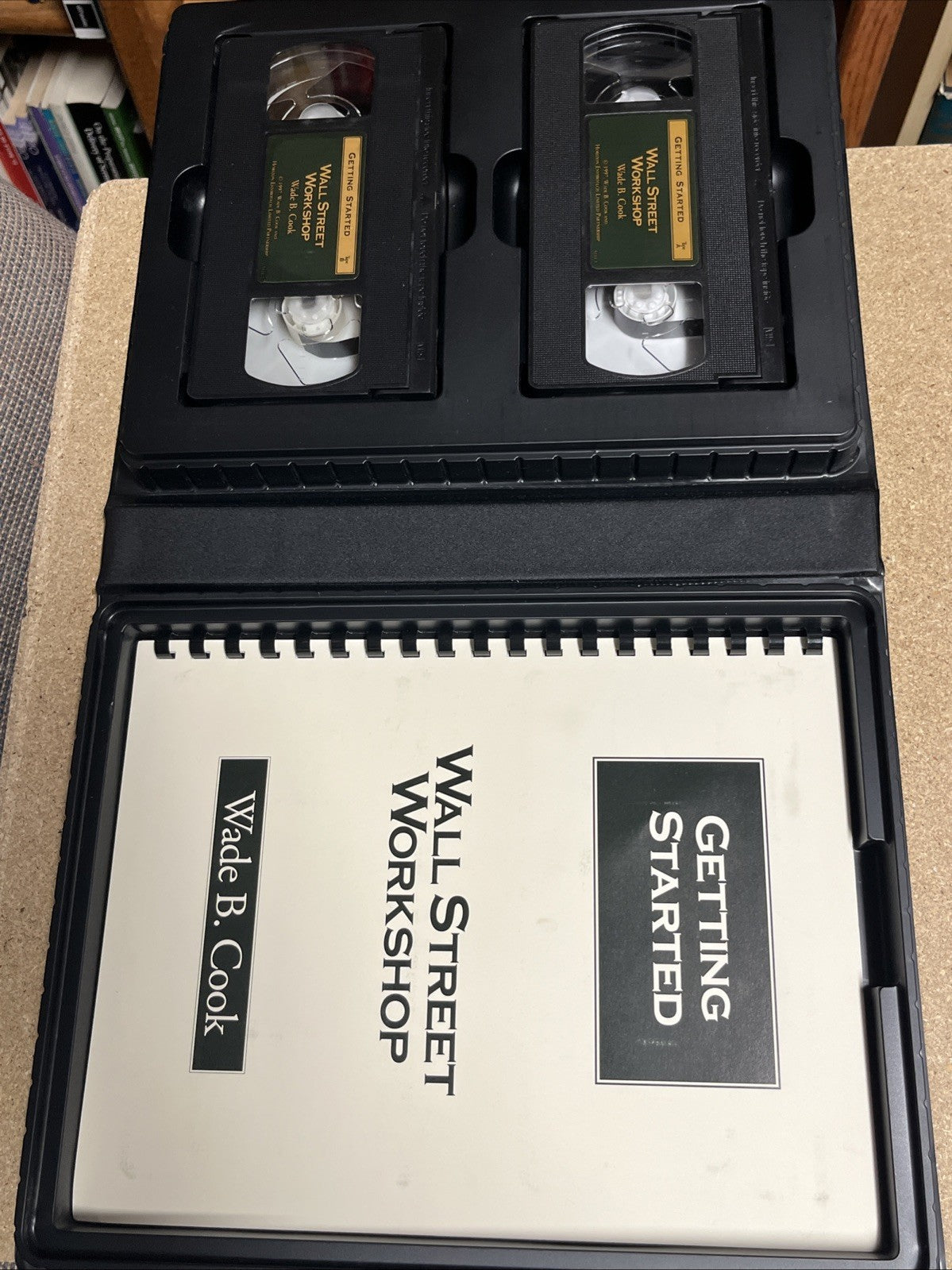Wall Street Investing Workshop 6 Lot 7 VHS Cassette &3 Workbook Wade Cook