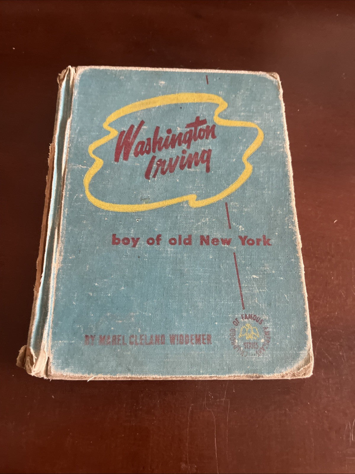 Washington Irving 1 st Edition Boy of Old New York Mabel Cleland Widdener 1946