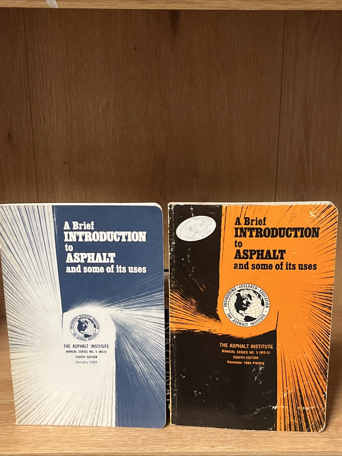 A Brief Introduction to Asphalt and Some of Its Uses, Series (No.5 MS-5) 1982-84