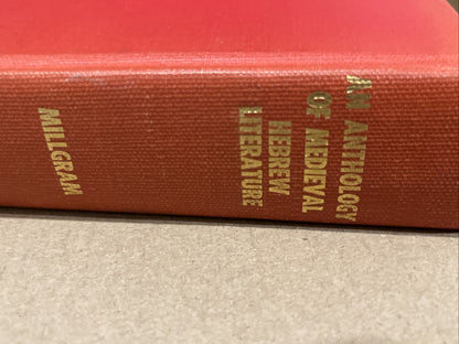 Anthology of Medieval Hebrew Literature ed by Abraham E. Millgram 1961 HC Ex Lib