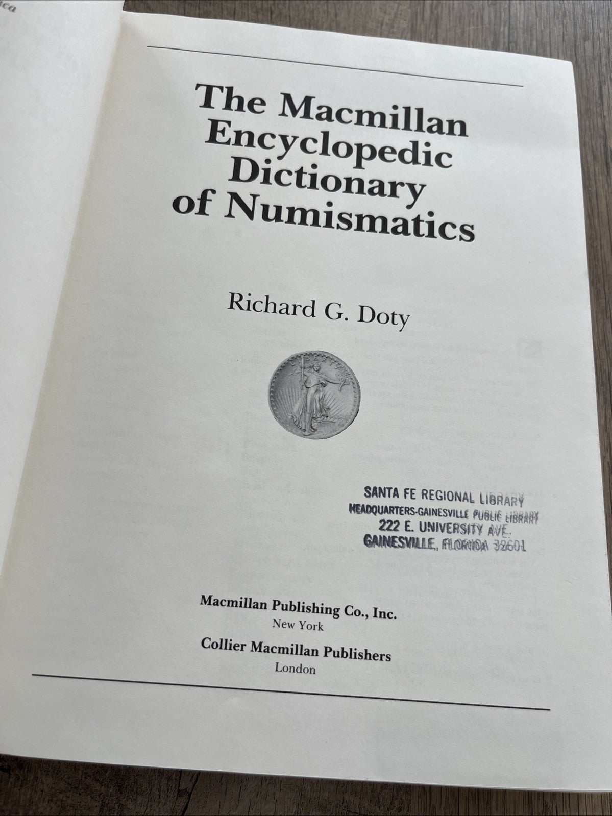 The Macmillan Encyclopedic Dictionary of Numismatics  1st Ed by Richard G. Doty