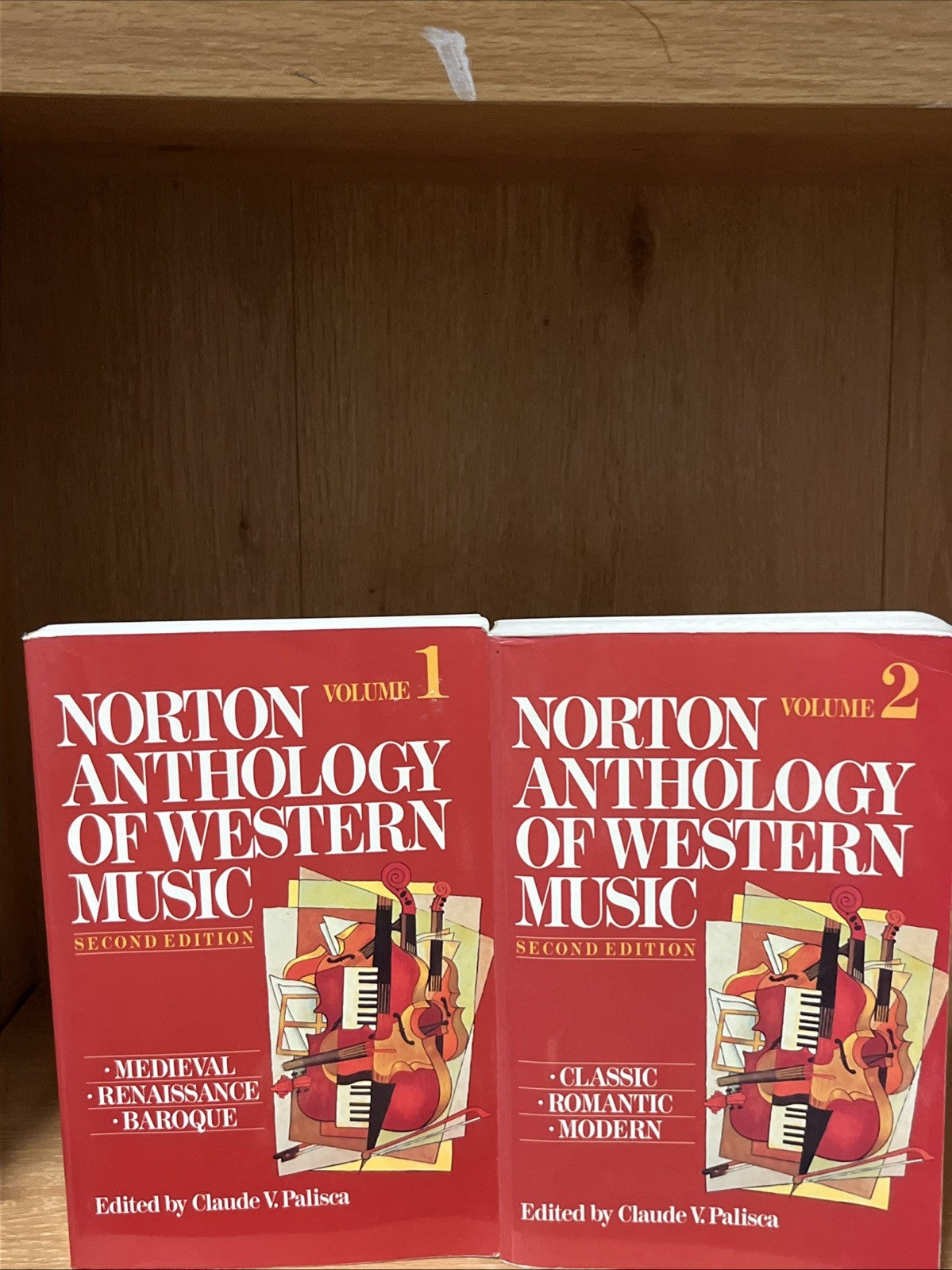 Norton Anthology of Western Music Second Edi Vol. 1 -2 Classic  Romantic Modern