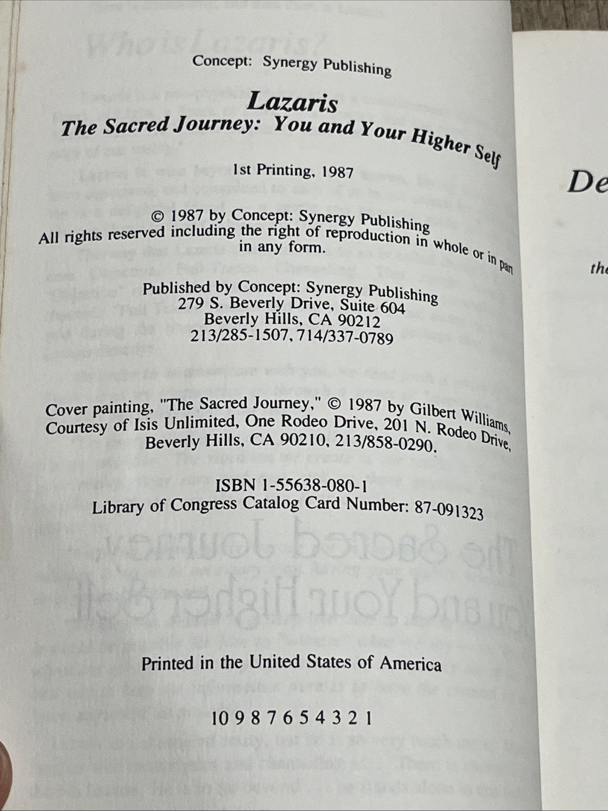 The Sacred Journey: You and Your Higher Self (Lazaris a Channeled...  (1st Ed)