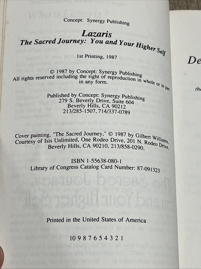 The Sacred Journey: You and Your Higher Self (Lazaris a Channeled...  (1st Ed)