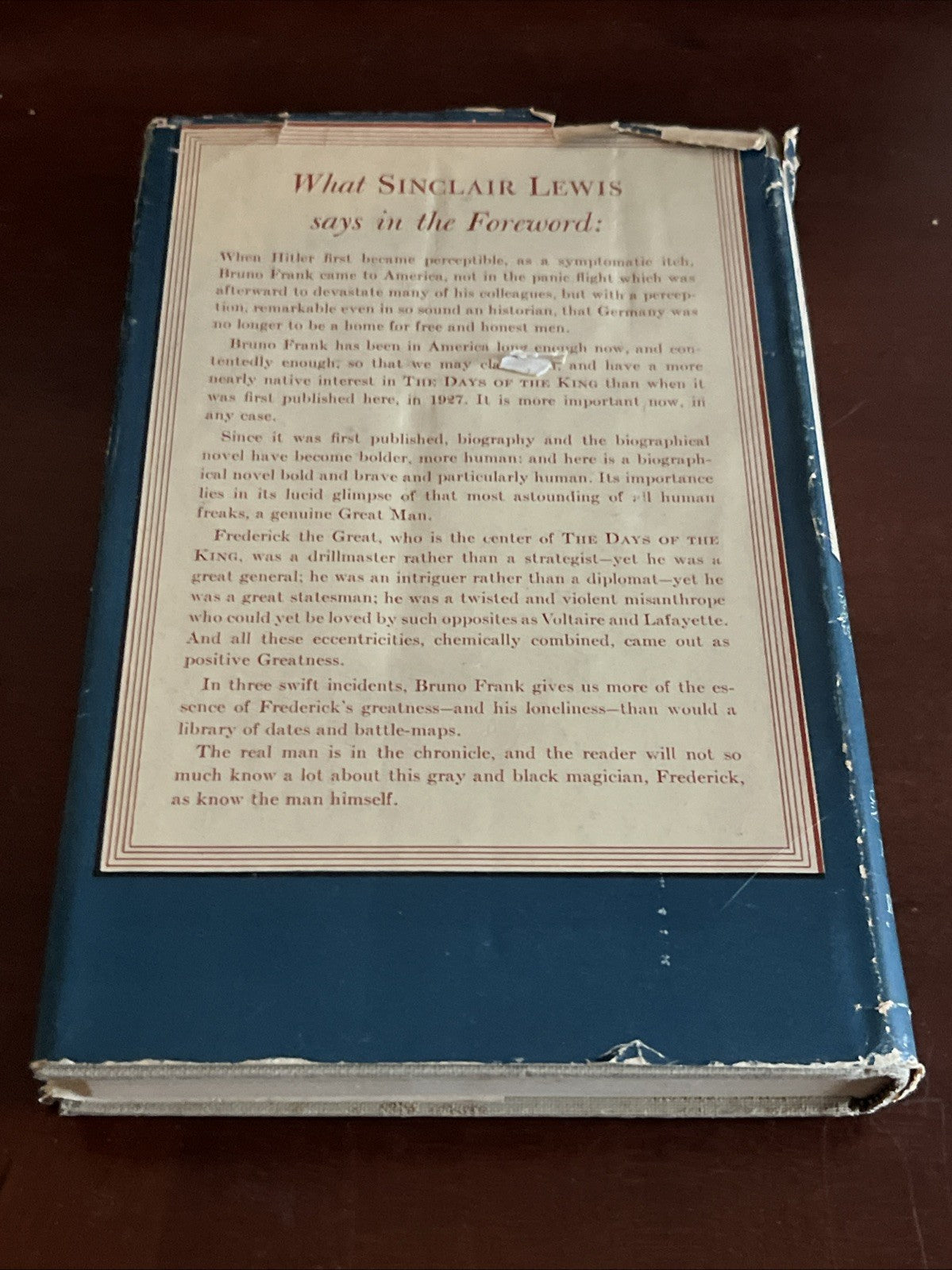 THE DAYS OF THE KING Hardcover by BRUNO FRANK 1942