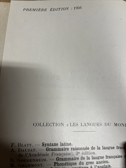 Histoire De La Langue Sanskrite - Renou, Louis Premier Edition 1956