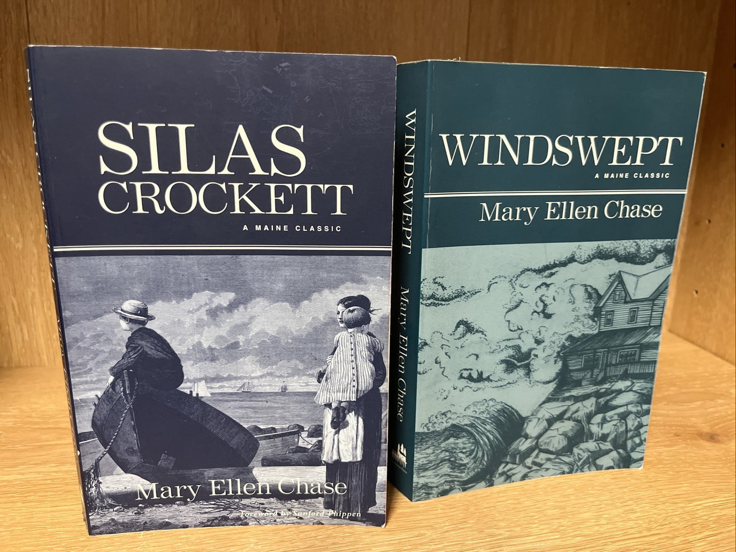 Mary Ellen Chase Book Lot of 2 Windswept and Silas Crockett