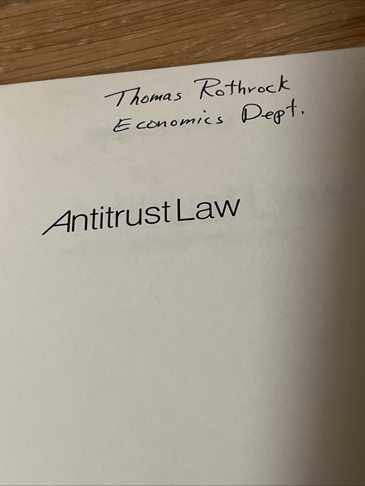 International Law for Seagoing Officers & Antitrust Law An Economic Perspective