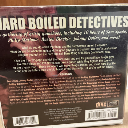 New Hard-Boiled Detectives Radio Spirits Staff 10 CD Old-Time Radio Mystery 