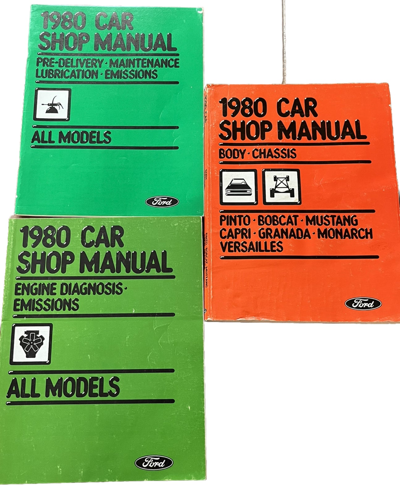 ford manual : 1980 ford car Service Shop Manual Lot of 3