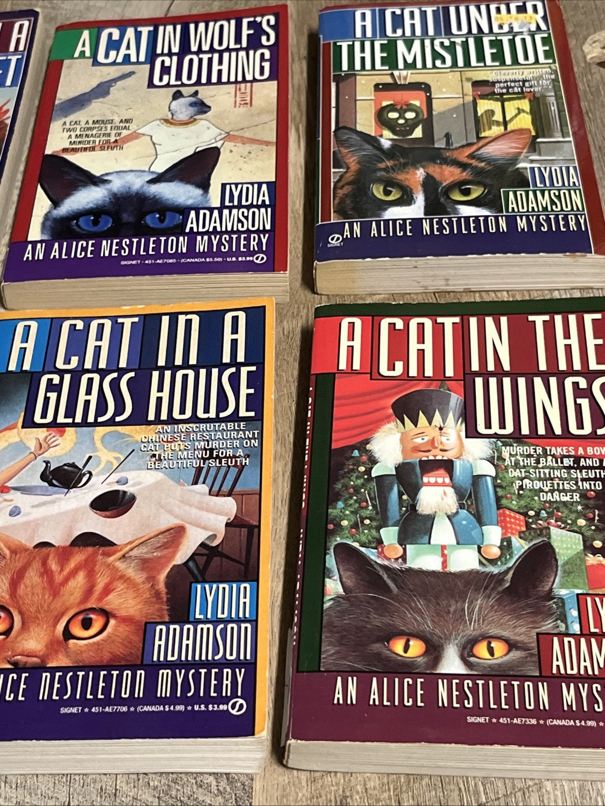 Lydia Adamson Book Lot Cat Mystery Alice Nestleton Lot of 6 Paperback