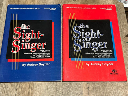 The Sight-Singer for Two-Part Mixed/Three-Part Mixed Voices, Vol 1 &2 Student..