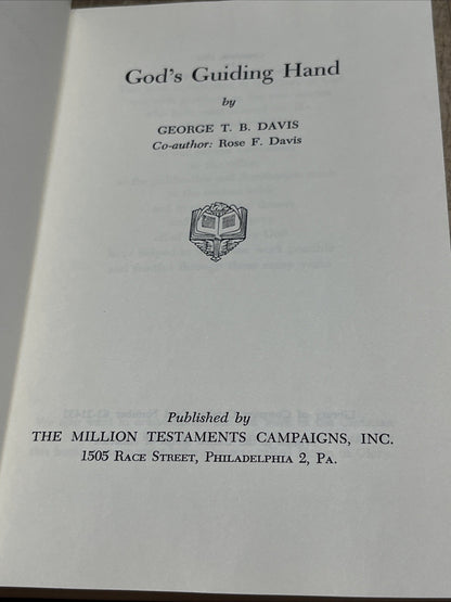 God's Guiding Hand by George T.B. Davis (1962, Paperback)