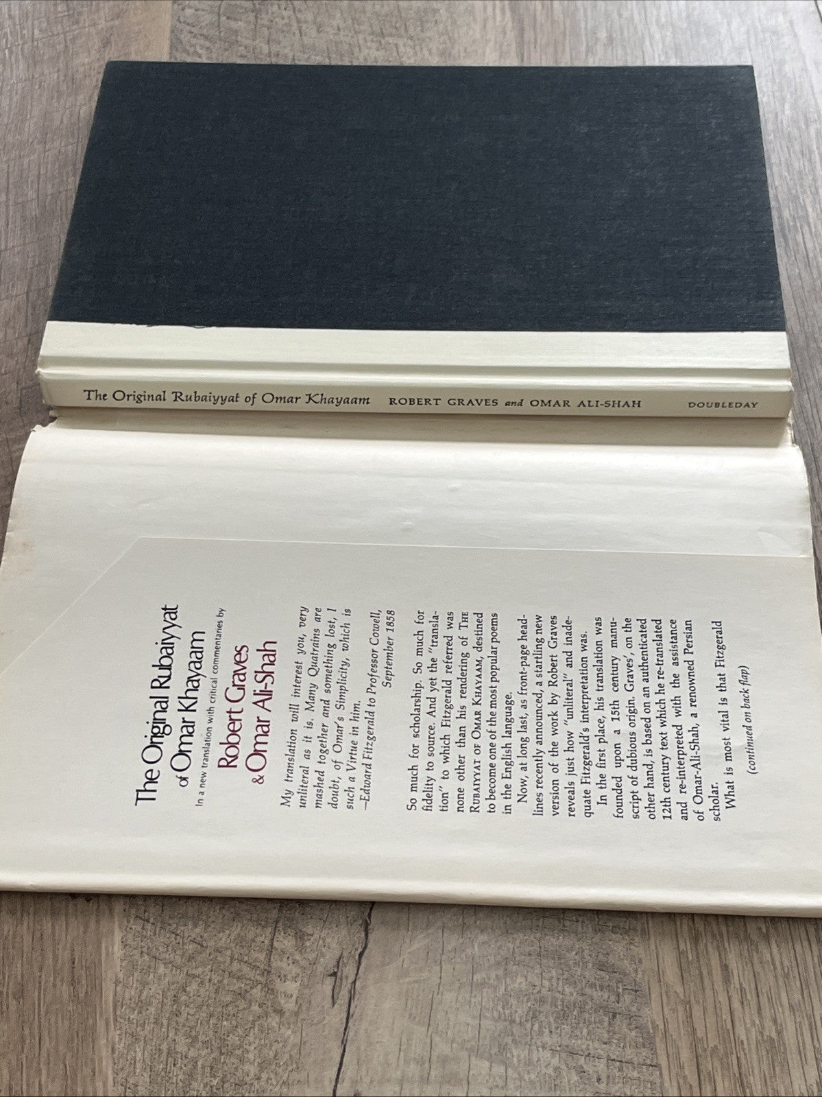 The Original Rubaiyyat of Omar Khayaam 1st Edition Hardback / Robert Graves 1967