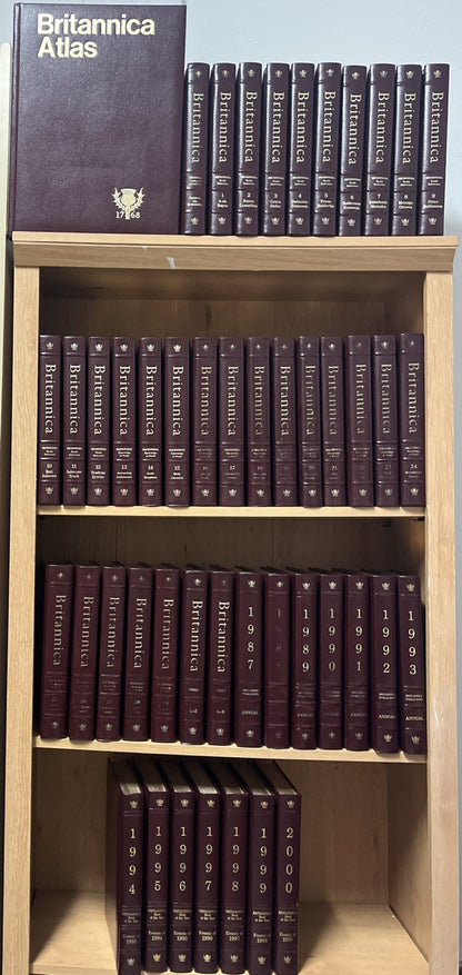 Encyclopedia Britannica 15th ANNIVERSARY Ed Sets 47 pc Guide| Annual|Events 1987