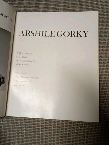 Arshile Gorky 1st Edition by Ethel K. Schwabacher | Avant Garde Artist | 1957 