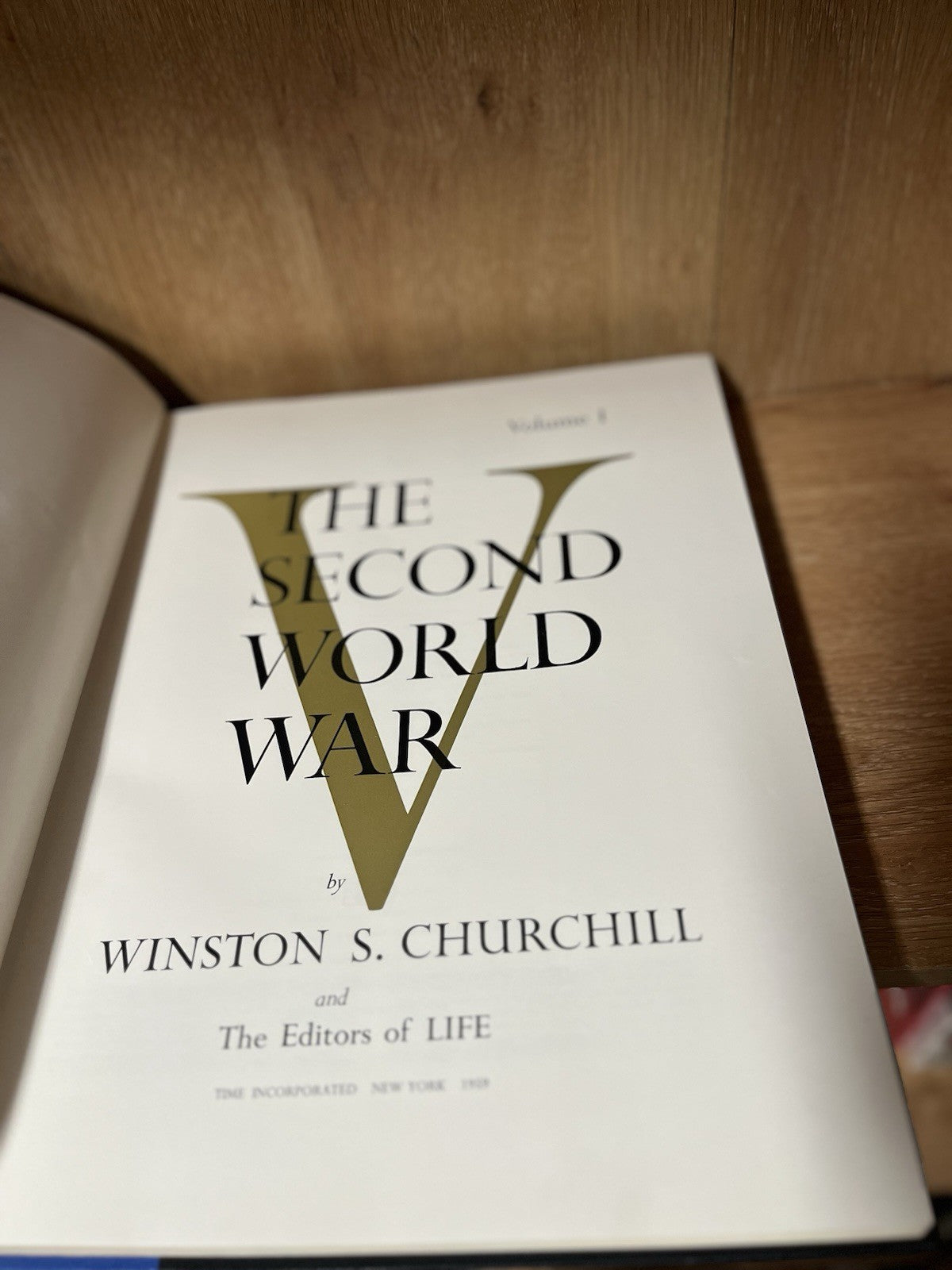 THE SECOND WORLD WAR VOLUMES I AND II WINSTON CHURCHILL and LIFE SLIPCASED 1959