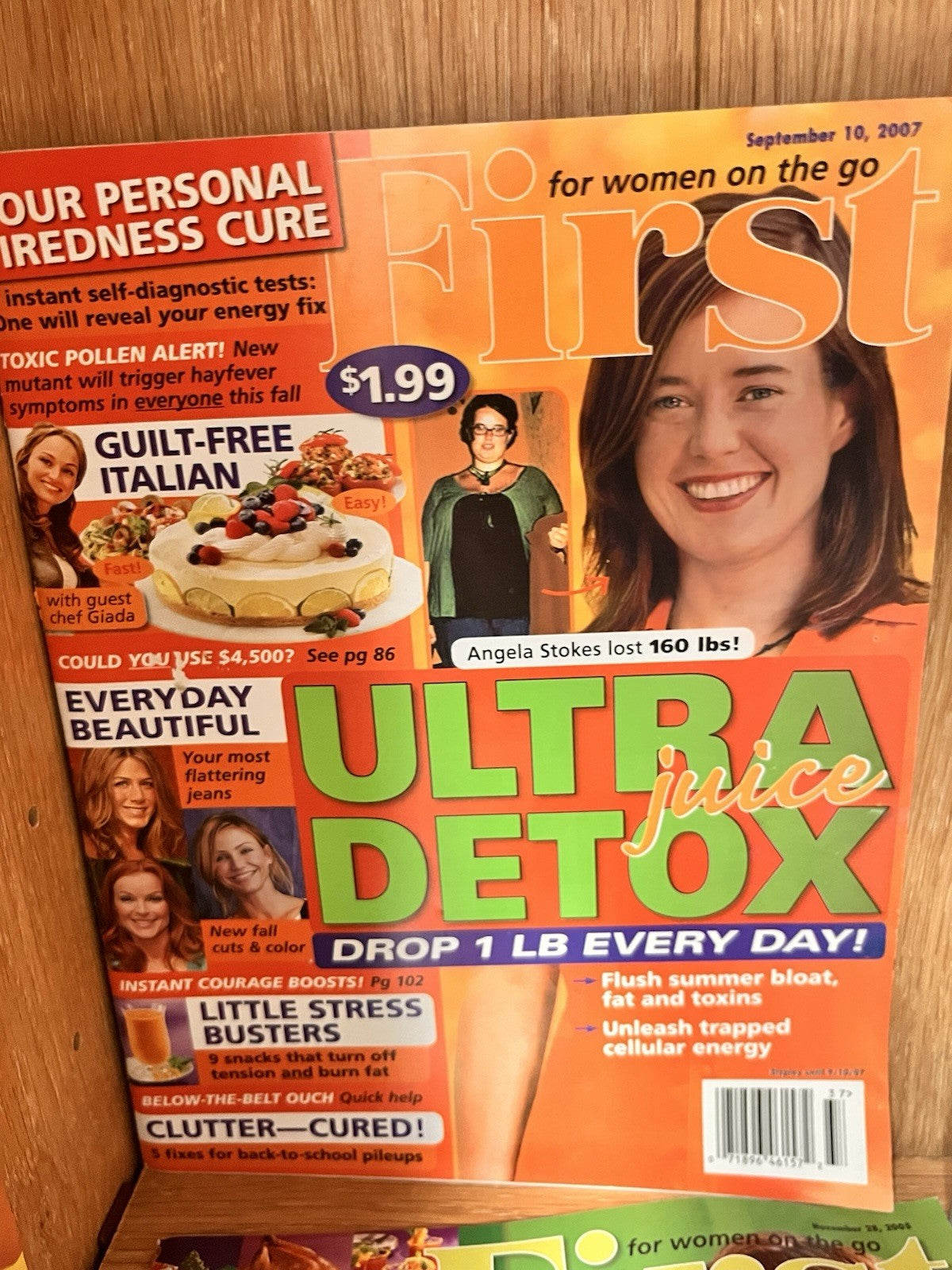 First for Women Magazine On the go Lot of 8  Issue -The Cab That Melt Fat