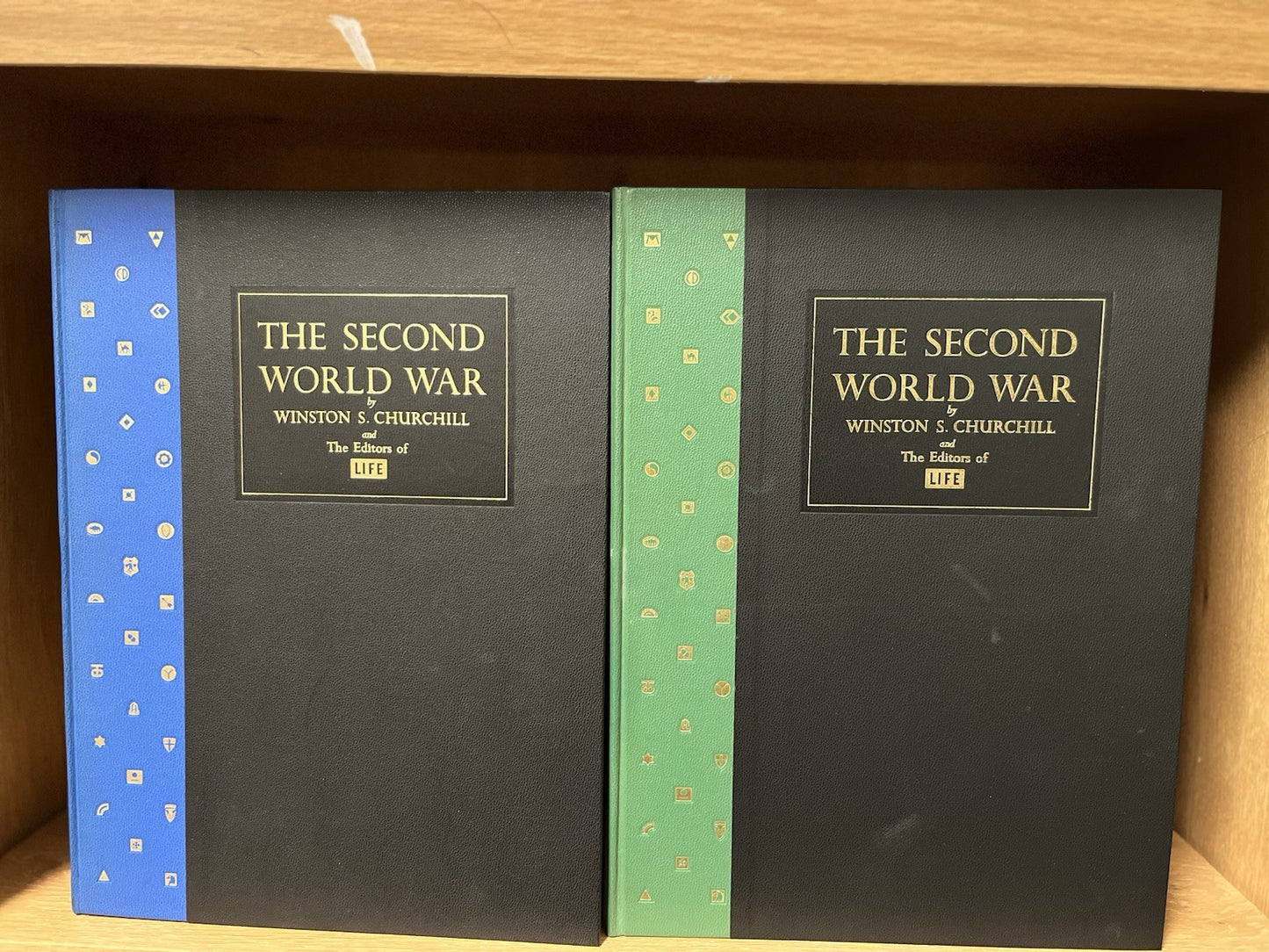THE SECOND WORLD WAR VOLUMES I AND II WINSTON CHURCHILL and LIFE SLIPCASED 1959
