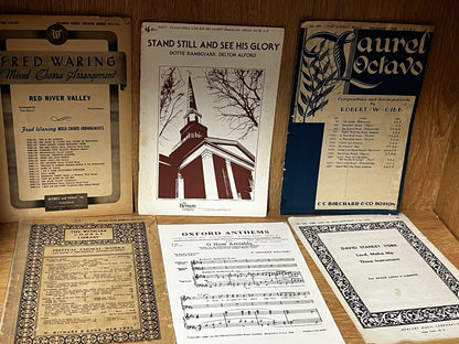 Oxford Anthems Choir Sheet mixed Voices Cappella chorus Laurel Octavo 1912/40/50