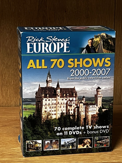 Rick Steves europe dvd 2000-2007: All 70 Shows 11 DVDs, + Bonus DVD