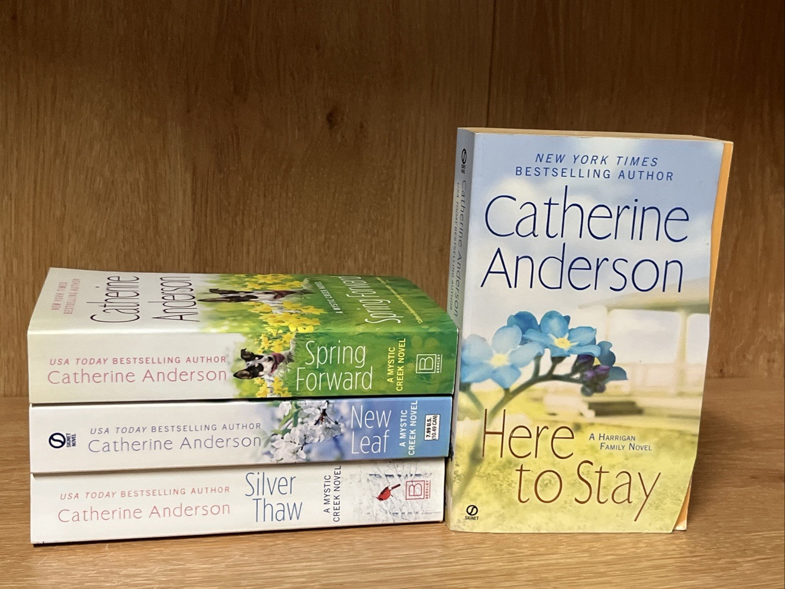 Cathrine Anderson Books Lot 4,A Mystic Creek Novel 3 & A Harrigan Family Novel 1
