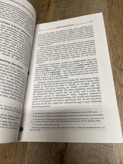 Skills & Values: Legal Negotiating - Paperback, by Charles B. Craver - Very Good