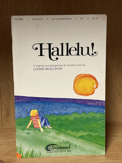 HALLELU! CHILDRENS CHOIR SHEET MUSIC WORSHIP SONGBOOK GLORYSOUND 1977