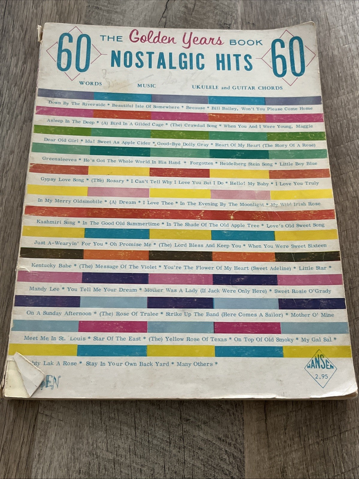 The Golden Years Book 60 Nostalgia Hits. Words Music. Ukulele And Guitar Chords