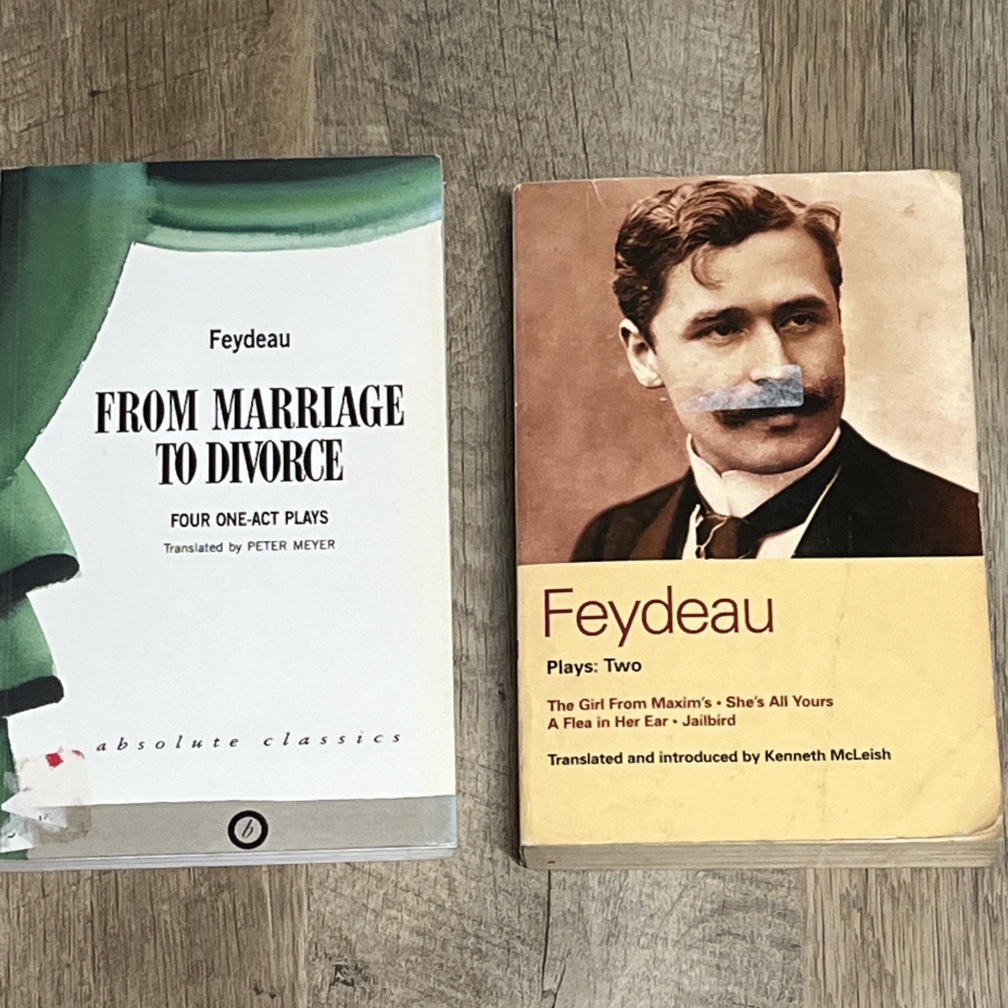 Feydeau Plays: Four One Act Plays & Plays: Two of Georges Feydeau Book Lot2
