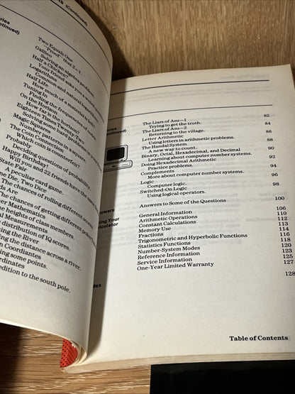 Texas Instruments Scientific TI-55 111/ TI-60/ TI-34 Comp Math Guide Book Manual