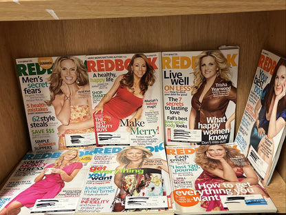REDBOOK MAGAZINE Love Your Life Lot of 7 2007 - 2009 Mariah, Heidi, Trisha