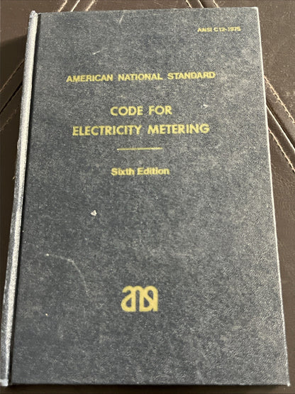 Handbook for Electricity Metering 6th Edition 1975 ( ANSI C12-1975 )