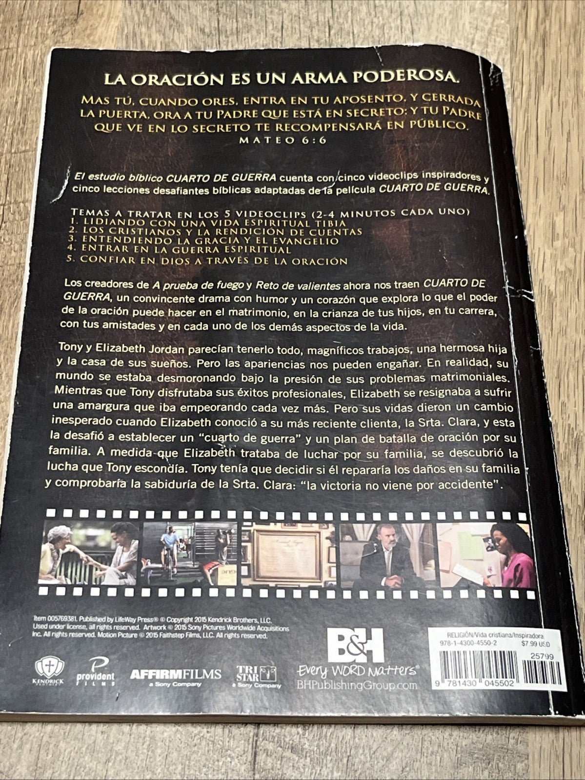 CUARTO DE GUERRA: ESTUDIO BIBLICO, GUIA PARA EL By Stephen Kendrick & Alex