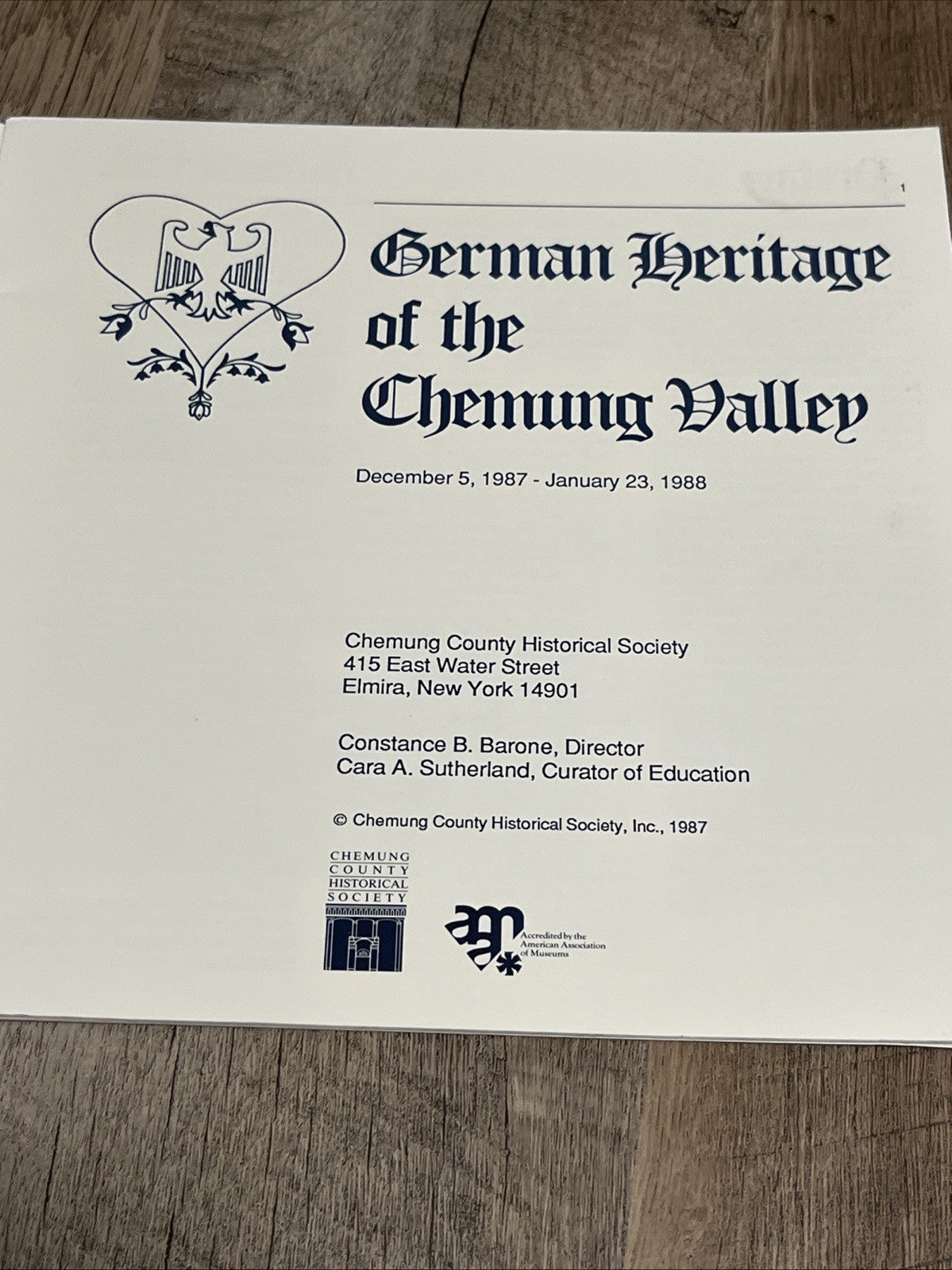 German Heritage of the Chemung Valley
