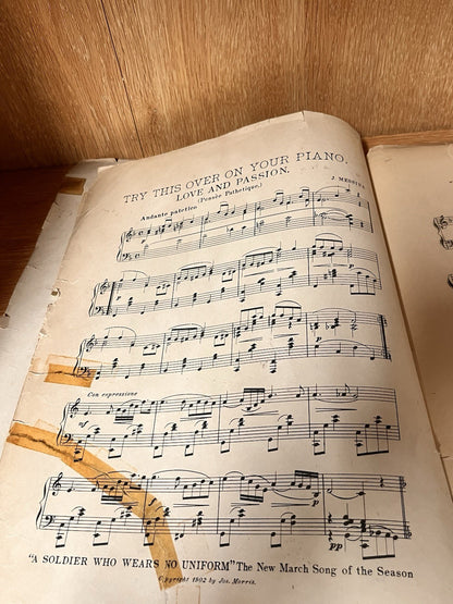 Vintage Old Cathedral Chime| The Flatterer | L. Van BEETHOVEN 1894| 1904 & 1908