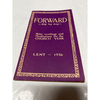 Forward : day by day - LENT - 1936