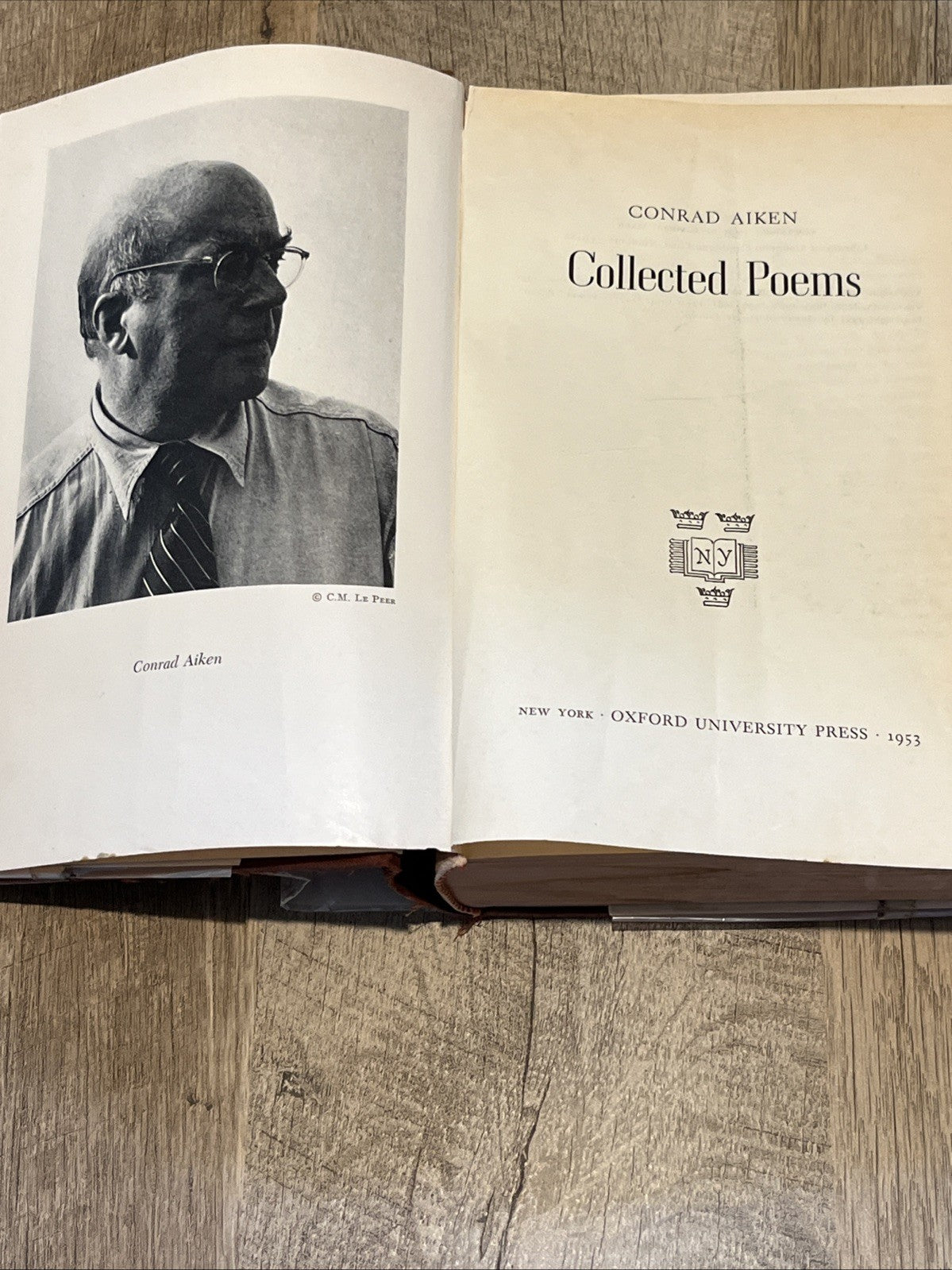 Vintage 1953 Conrad Aiken Collected Poems 1st Ed Book Poetry Hardcover Collector