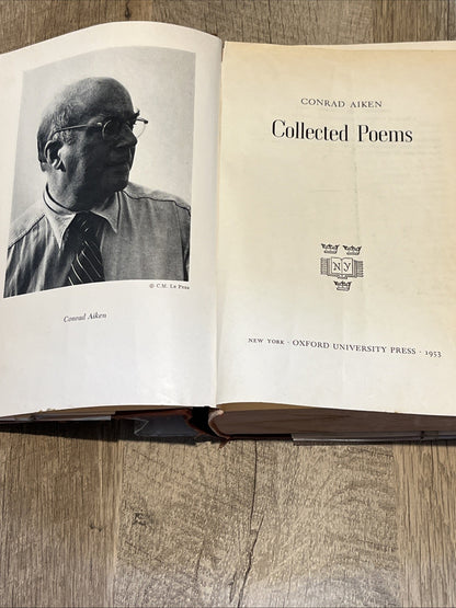 Vintage 1953 Conrad Aiken Collected Poems 1st Ed Book Poetry Hardcover Collector