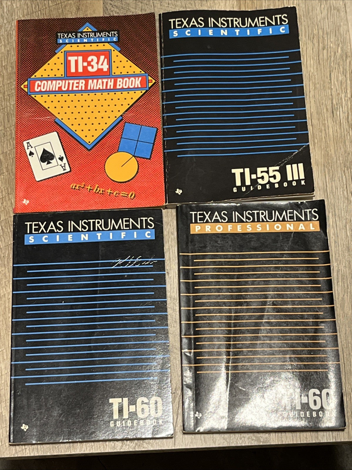 Texas Instruments Scientific TI-55 111/ TI-60/ TI-34 Comp Math Guide Book Manual