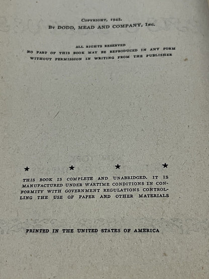 Stephen Leacock :  Last Leaves by Stephen Leacock First Edition 1945 Hardcover