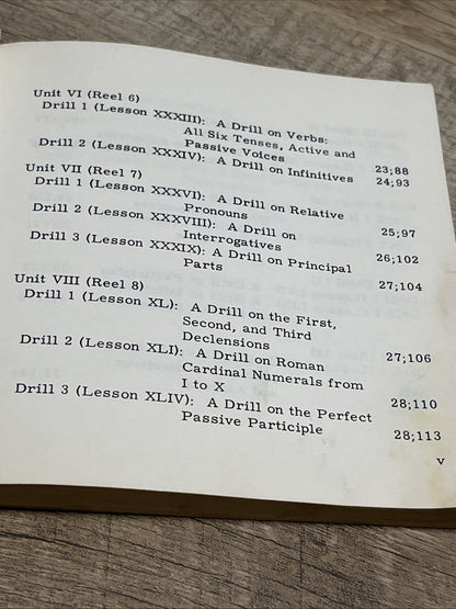 Teacher’s Manual And Script For Tapes To Accompany LATIN for Americans 1st Book